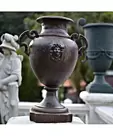 imagem do produto Vaso Decorativo Anfora Cara de India em Ferro Fundido 85cm  - VF037A Design Cl�ssico