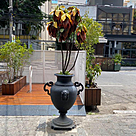 imagem do produto Vaso Decorativo Anfora Cara de India em Ferro Fundido 85cm  - VF037A Design Cl�ssico