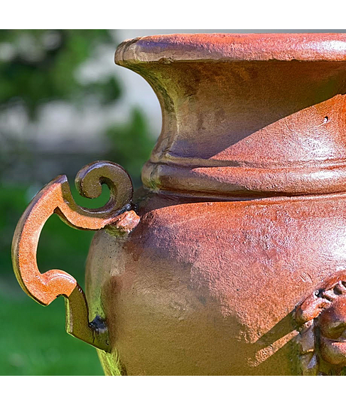 imagem de Vaso Decorativo Ânfora Cara de Leão 85cm - VF037B