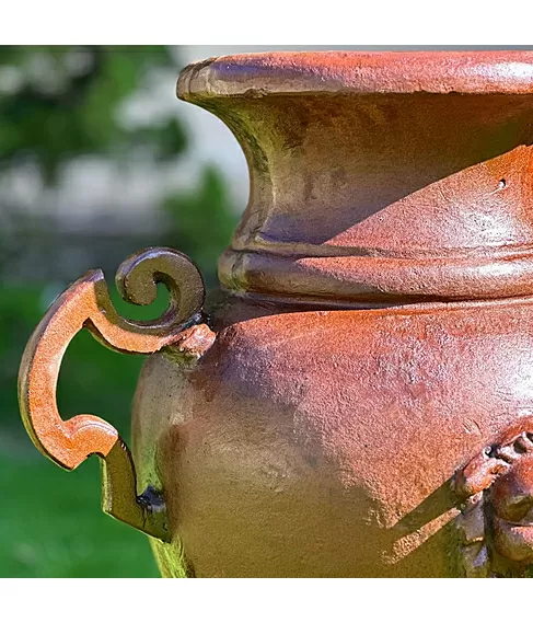 imagem de Vaso Decorativo Ânfora Cara de Leão 85cm - VF037B