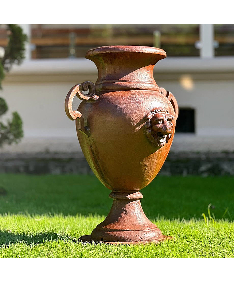 imagem do produto Vaso Decorativo �nfora Cara de Le�o 85cm - VF037B