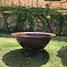 imagem do produto Vaso Decorativo Baci�o em Ferro Fundido 47cm - VRF020 Jardins de Luxo