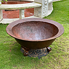 imagem do produto Vaso Decorativo Baci�o em Ferro Fundido 47cm - VRF020 Jardins de Luxo