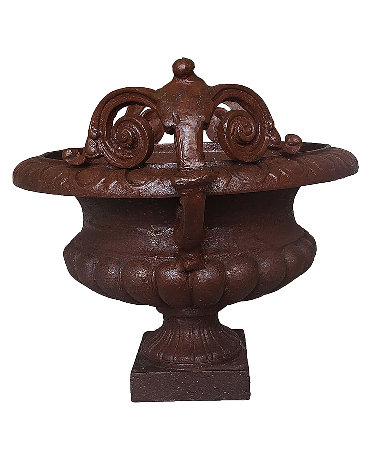 imagem do produto Vaso Decorativo de Ferro Fundido Pequeno com Al�a 45cm - VF038