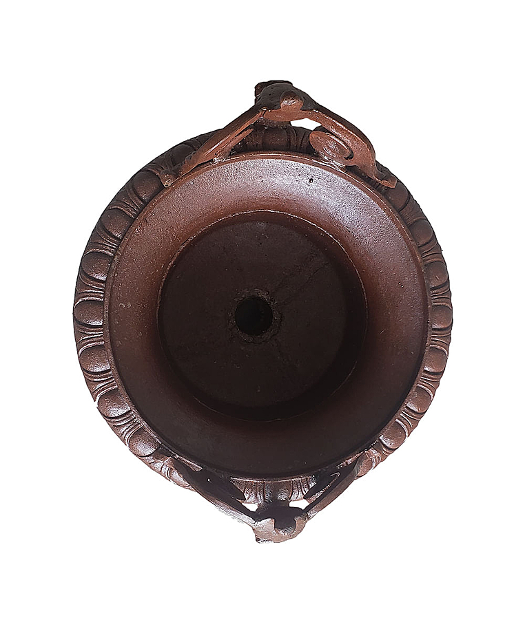 imagem do produto Vaso Decorativo de Ferro Fundido Pequeno com Al�a 45cm - VF038