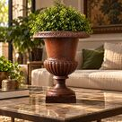 imagem do produto Vaso Leblon em Ferro Fundido 35cm - VF043 Design Vers�til e Eleg�ncia