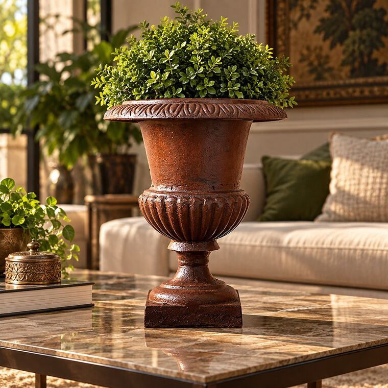 imagem do produto Vaso Leblon em Ferro Fundido 35cm - VF043 Design Vers�til e Eleg�ncia