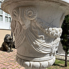 imagem do produto Vaso Louis com Base em M�rmore Branco 150cm - VMP137