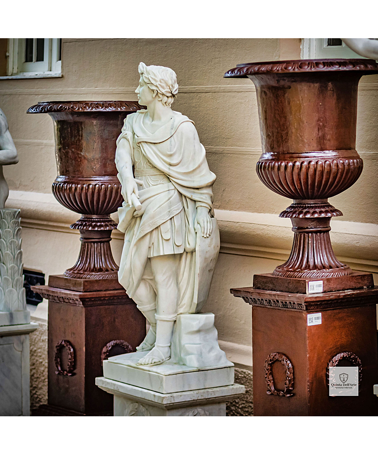 imagem do produto Vaso Romano Liso GG 115cm Ferro Fundido VF128 Eleg�ncia Cl�ssica Monumental
