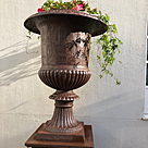 imagem do produto Vaso Romano Liso GG 115cm Ferro Fundido VF128 Eleg�ncia Cl�ssica Monumental