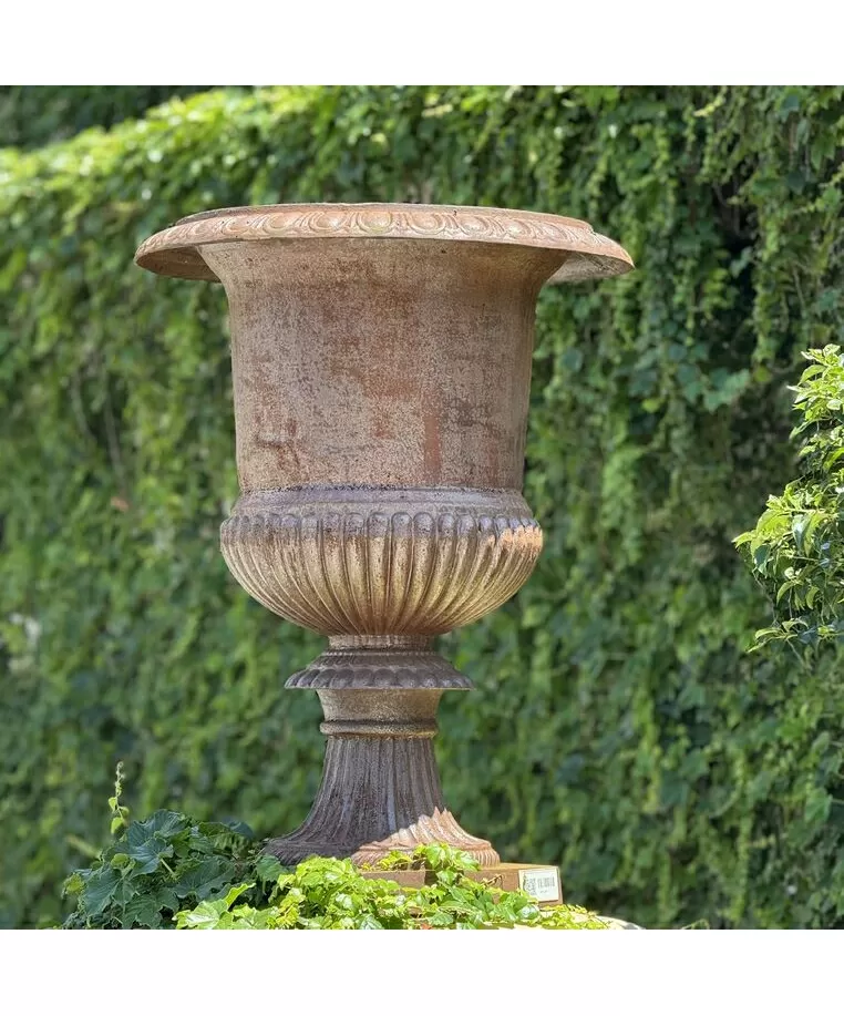 imagem do produto Vaso Romano Liso GG 115cm Ferro Fundido VF128 Eleg�ncia Cl�ssica Monumental