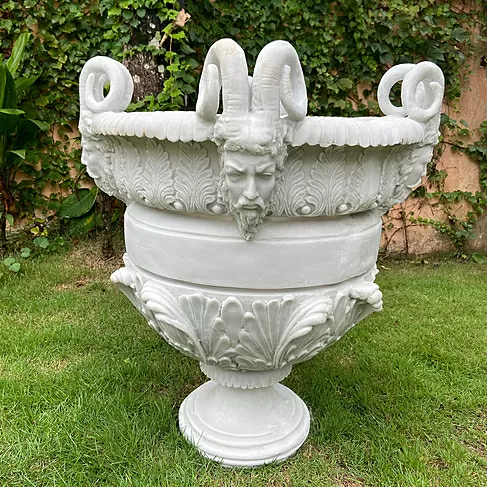 imagem de Vaso Sátiro 70cm - VML136 Clássico Escultural