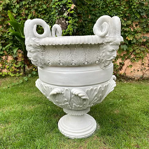 imagem de Vaso Sátiro 70cm - VML136 Clássico Escultural