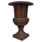 imagem do produto Vaso Ta�a Borda Detalhada em Ferro Fundido 45cm - VF096 Sofistica��o Cl�ssica 