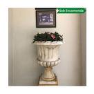 imagem do produto Vaso Ta�a M�rmore Branco 70cm - VMP114