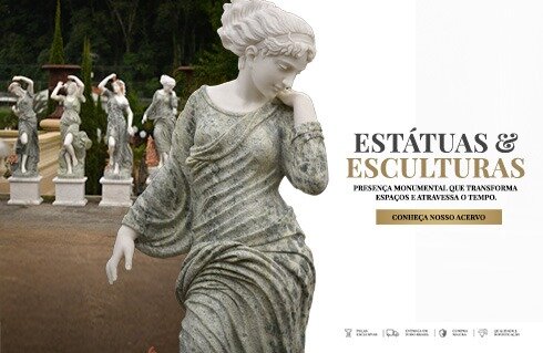 A maior loja de esculturas da américa latina é a Quinta Dell'Arte